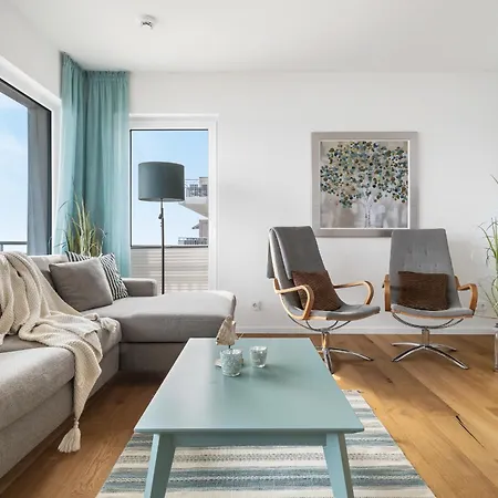 アパート Ocean 2- 2 Og, Balkon, Ostseeblick, Kamin オルペニッツ